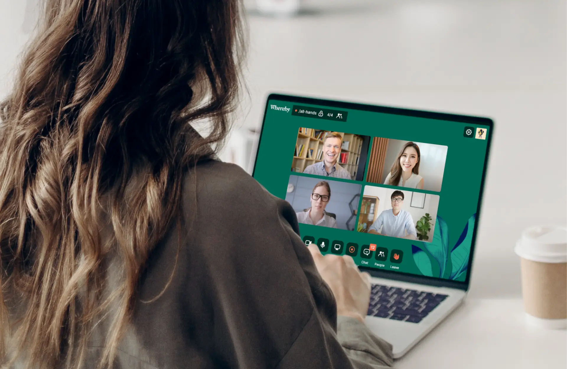 Screenshot of app Whereby